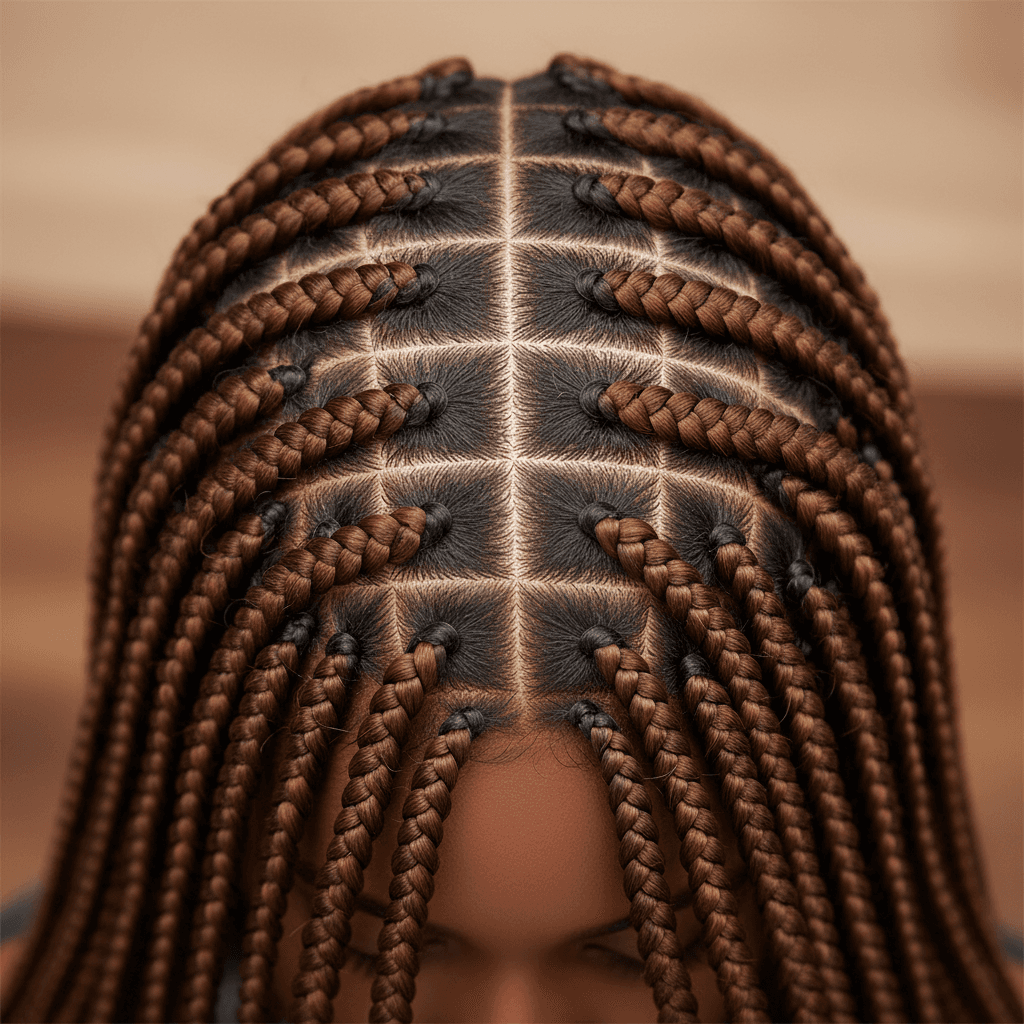 Knotless braids with expert technique