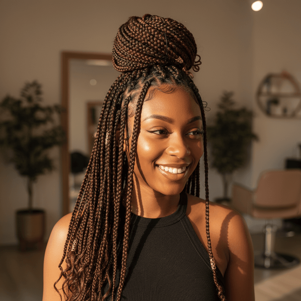 Knotless braids installation