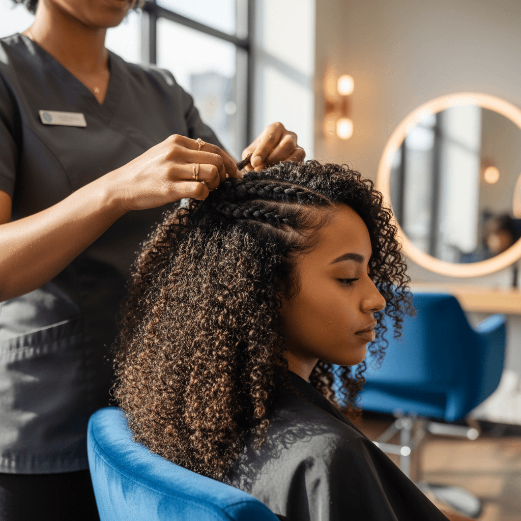 Traditional sew-in transformation