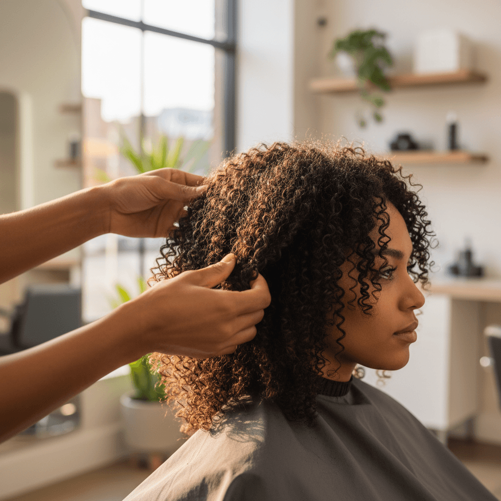 Natural hair care style
