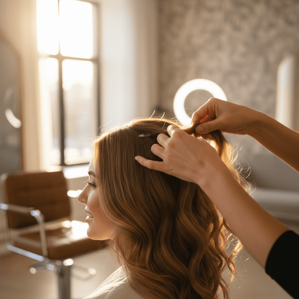 Sew-in weave installation